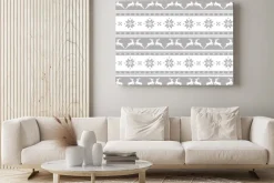 Obraz: Boże narodzenie w paski wzór z jeleni. wektor bez szwu tła