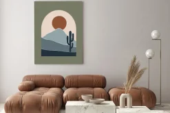 Obraz: Boho minimalistyczny krajobraz