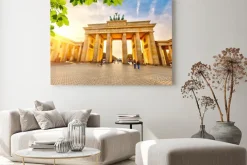 Obraz: Brama brandenburska o zachodzie słońca