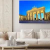 Obraz: Brama brandenburska w nocy - berlin - niemcy