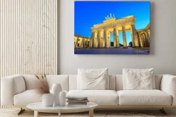 Obraz: Brama brandenburska w nocy - berlin - niemcy