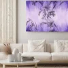 Obraz: Branch with flowers - gladiolus. watercolor background. abstract
