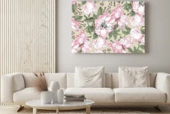 Obraz: Brier, róża psa, róża biodra. klasyczny wzór. piękne białe realistyczne