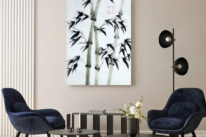 Obraz: Bright bambusa drzew