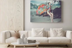 Obraz: Bright pani na plaży