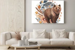 Obraz: Brown bear in the enchanted forest