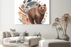 Obraz: Brown bear in the enchanted forest
