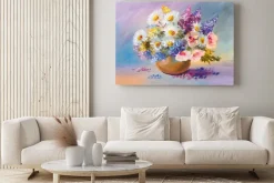 Obraz: Bukiet letnich kwiatów, malarstwa olejnego