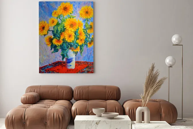 Obraz: Bukiet słoneczników sztuka inspirowana monet