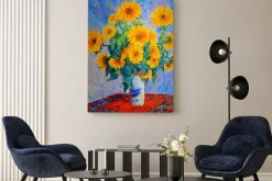 Obraz: Bukiet słoneczników sztuka inspirowana monet