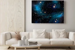 Obraz: Błyszczące gwiazdy na niebie