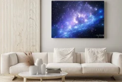 Obraz: Błyszczące gwiazdy w kosmosie