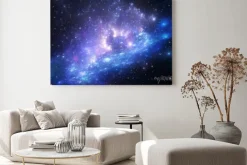 Obraz: Błyszczące gwiazdy w kosmosie