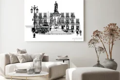 Obraz: Camoes placu w lizbonie