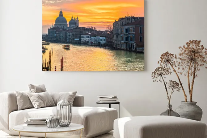 Obraz: Canal grande i bazylika santa maria della salute, wenecja, włochy