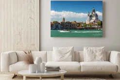 Obraz: Canal grande i bazylika santa maria della salute, wenecja, włochy