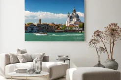 Obraz: Canal grande i bazylika santa maria della salute, wenecja, włochy