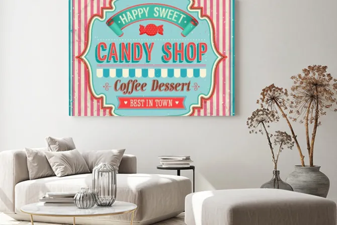 Obraz: Candy shop - ilustracji wektorowych