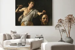 Obraz: Caravaggia - dawid z głową goliata