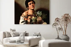 Obraz: Caravaggio - chłopiec z koszem owoców