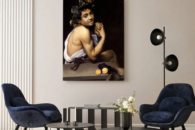 Obraz: Caravaggio - chory bachus