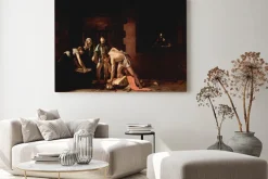 Obraz: Caravaggio - ścięcie św. jana chrzciciela