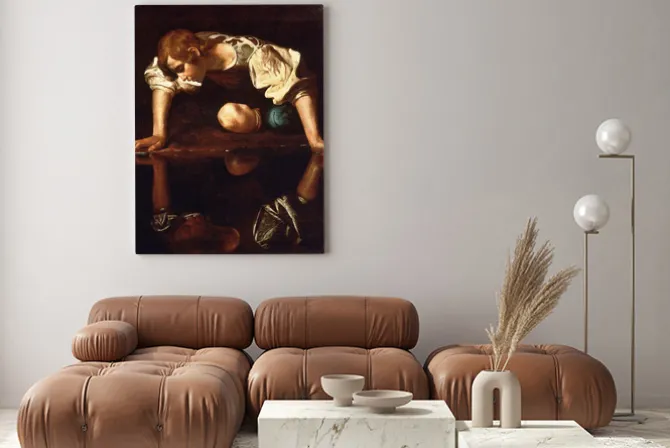 Obraz: Caravaggio - narcyz
