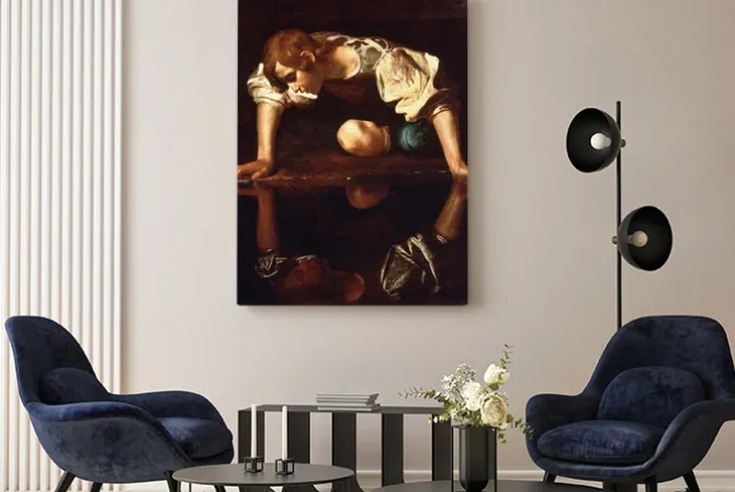 Obraz: Caravaggio - narcyz
