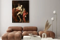 Obraz: Caravaggio - święty jan chrzciciel na dziczy