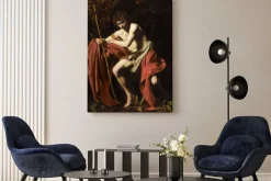 Obraz: Caravaggio - święty jan chrzciciel na dziczy