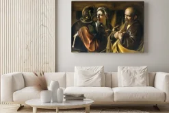 Obraz: Caravaggio - zaparcie się św. piotra