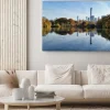 Obraz: Central park krajobraz spadek odbicie w nowym jorku