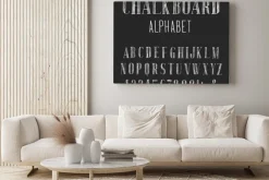 Obraz: Chalkboard alfabet wektor czcionki