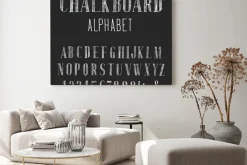 Obraz: Chalkboard alfabet wektor czcionki