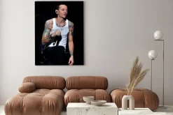 Obraz: Chester bennington wokalista linkin park podczas koncertu