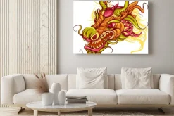 Obraz: Chiński smok głowy