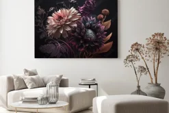 Obraz: Ciemny bukiet kwiatów