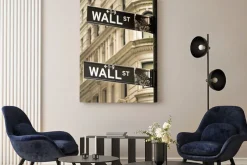 Obraz: Ścienne znaki drogowe w nowym jorku