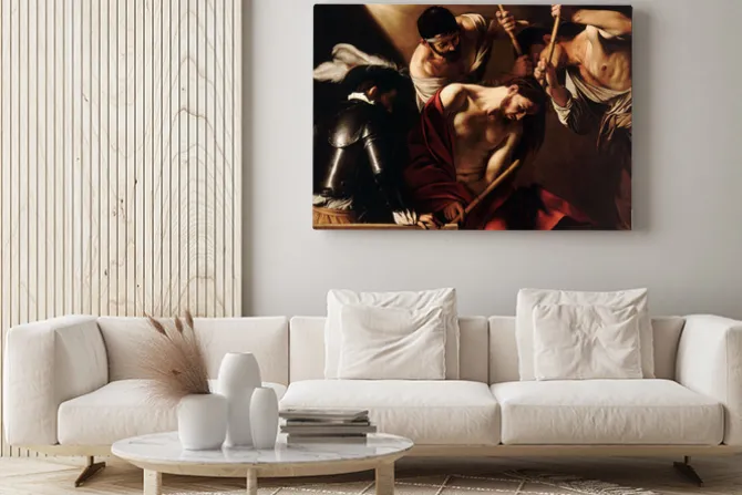 Obraz: Cierniem koronowanie – obraz caravaggia