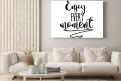 Obraz: Ciesz się każdą chwilą cytaty inspiracje liternictwo. kaligrafia