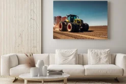 Obraz: Ciągnik na polu