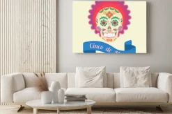 Obraz: Cinco de mayo, malowane czaszki w tradycji narodowych meksyku