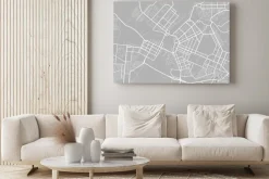 Obraz: City map. town streets. downtown gps navigation plan. abstract