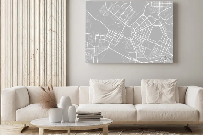 Obraz: City map. town streets. downtown gps navigation plan. abstract