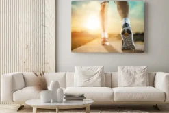 Obraz: Close up shot of runners shoes