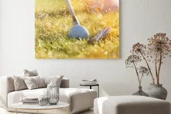 Obraz: Close-up z piłeczki golfowej.