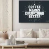 Obraz: Coffee. poster with hand drawn lettering coffee - makes everything