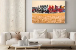 Obraz: Collage about farm, agriculture, farming. concept of equipment