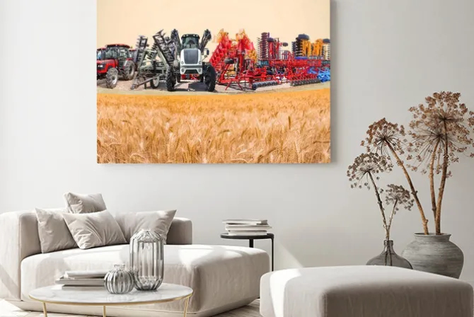 Obraz: Collage about farm, agriculture, farming. concept of equipment