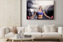 Obraz: Composite obraz wygranej myśliwiec z otwartymi ramionami